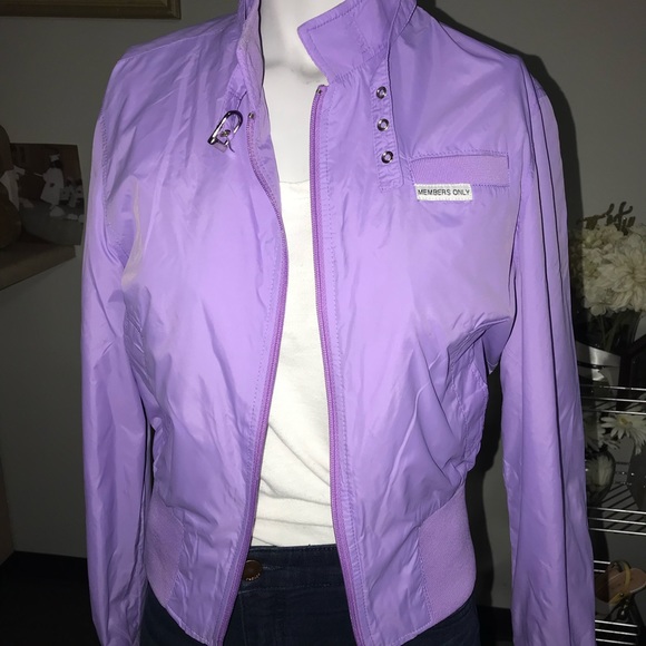 purple members only jacket
